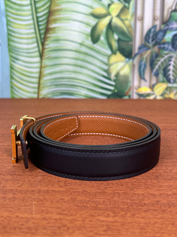 Hermès reversible belt black/brown