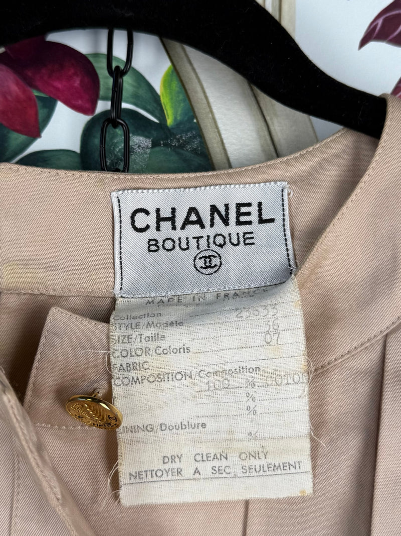 Chanel vintage dress beige
