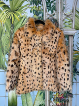 Fur deluxe impression de paris leopard fur jacket