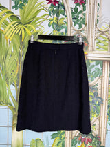 Chanel tweed set dark blue Fall 1996 fall collection