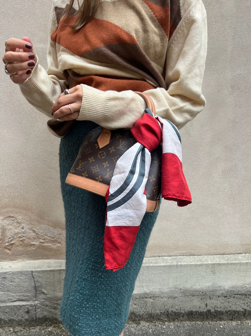 Hermès scarf brides de gala red