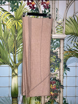 8 design knitted cashmere scarf sandstone