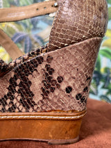 Uterqüe heels snake pattern