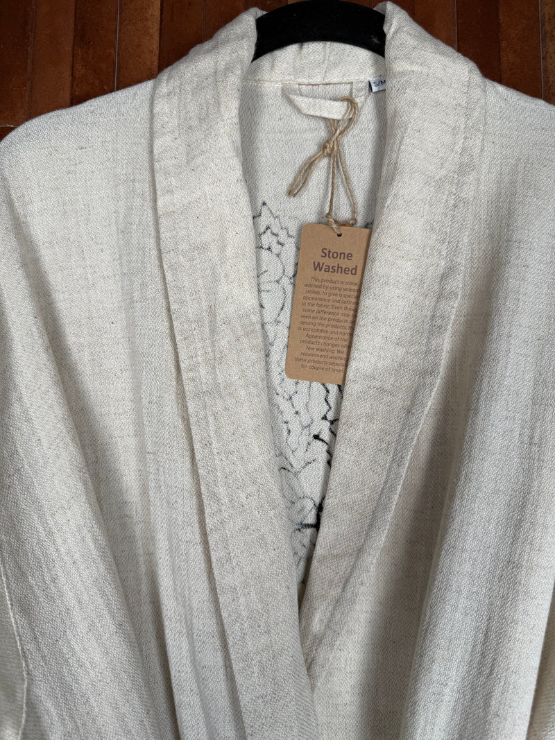 Amca linen mix kaftan bloom