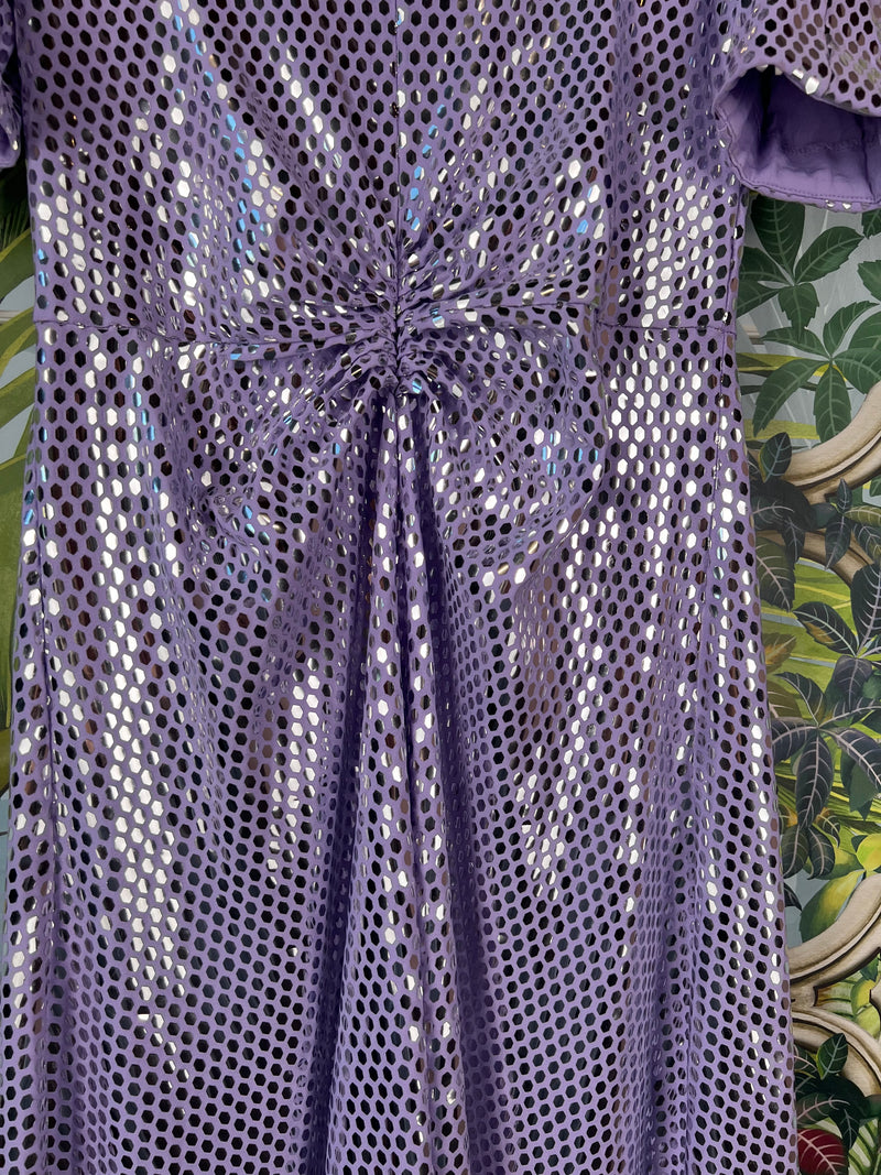 Rotate Sierna purple glitter dress