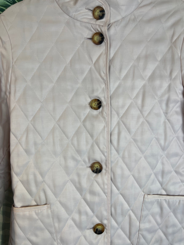 Burberry jacket quilted light pink