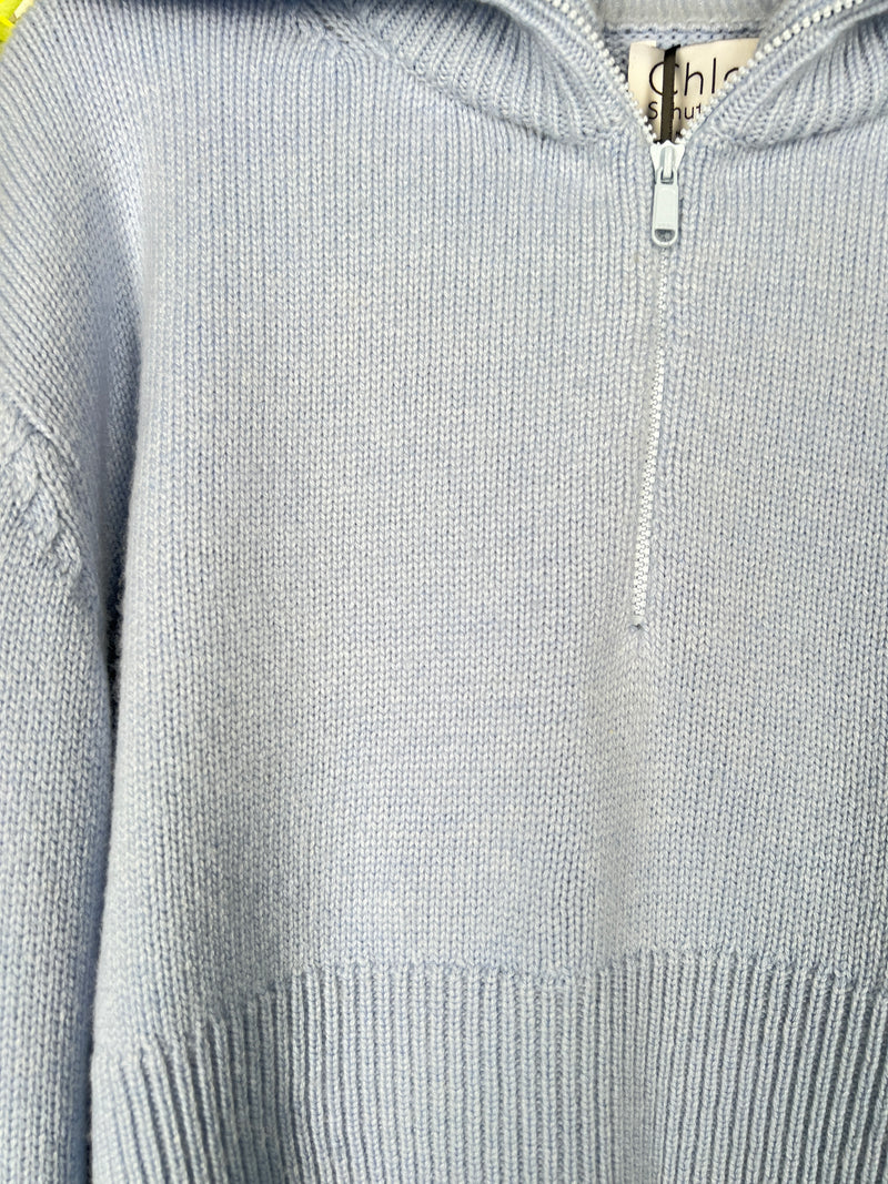 Chloé Schuterman sweater cashmere wool blue