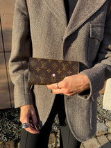 Louis Vuitton Monogram Canvas Emilie Wallet rose pudre