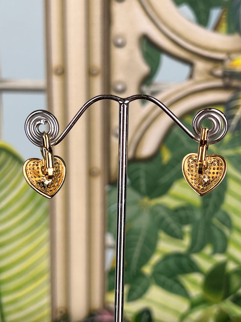 Swarovski earrings heart