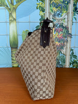 Gucci Monocram Horsebit Guccissima Canvas Hobo Bag