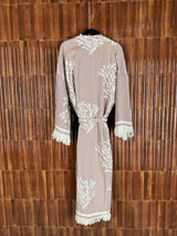 Amca cotton kaftan corallium reef
