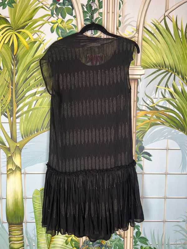 See by Chloé black glitter dress