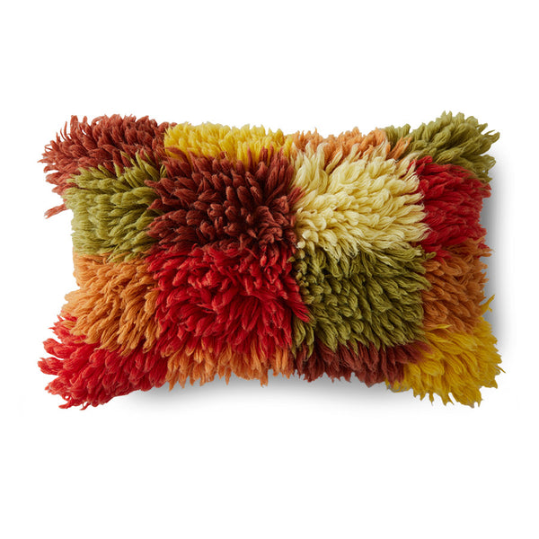 Fluffy rag cushion