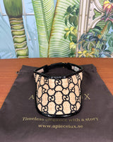 Gucci gg raffia visor
