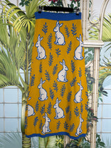 Yellow/blue set with rabbits