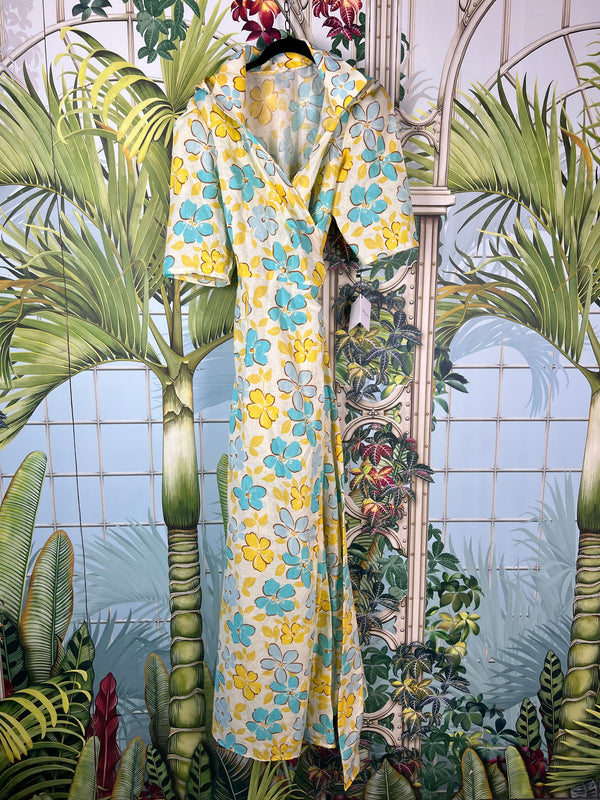 Aida Tiara flower wrap dress