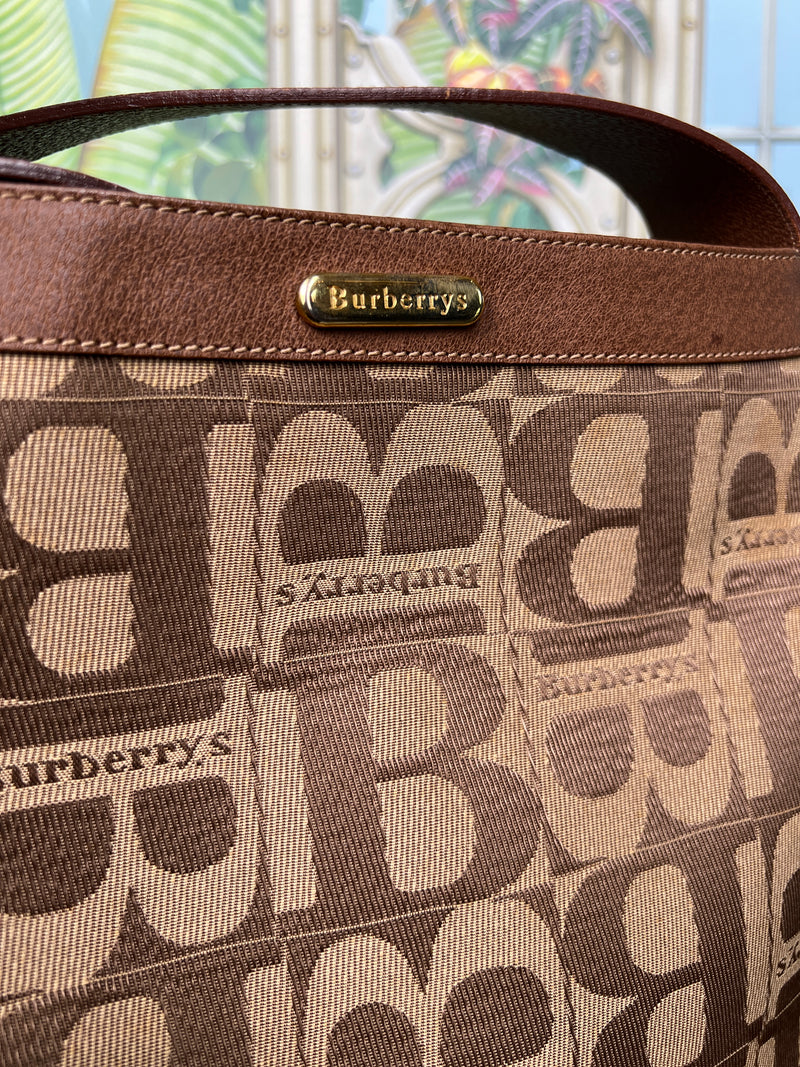 Burberry B monogram canvas crossbody bag