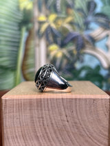 Thomas sabo sterling silver blackened onyx zirconia ring