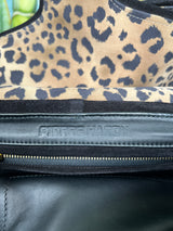 Pierre Hardy leopard suede bag