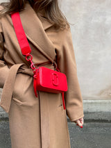 Marc Jacobs snap shot bag red