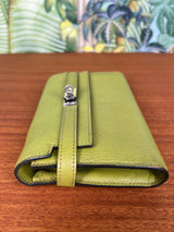 Hermés Kelly wallet Vert Anis Chèvre Mysore