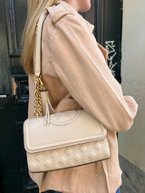 Tory burch Fleming bag beige