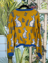Yellow/blue set with rabbits