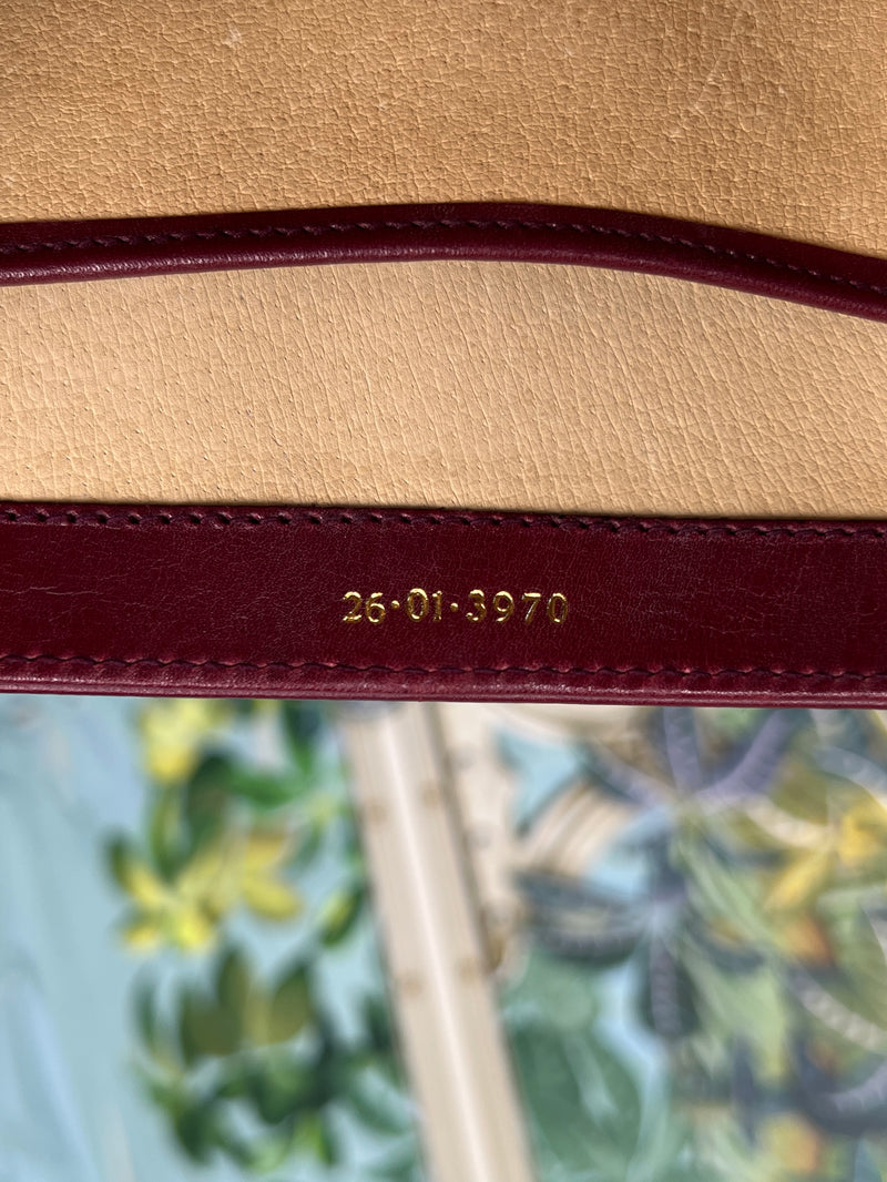 Gucci vintage red leather bag