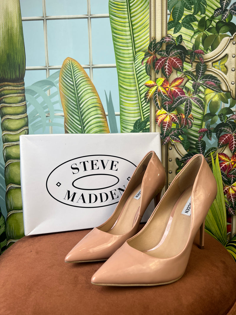 Blush Patent Pumps Steve Madden Daisie Pump Rose Gold Steve Madden