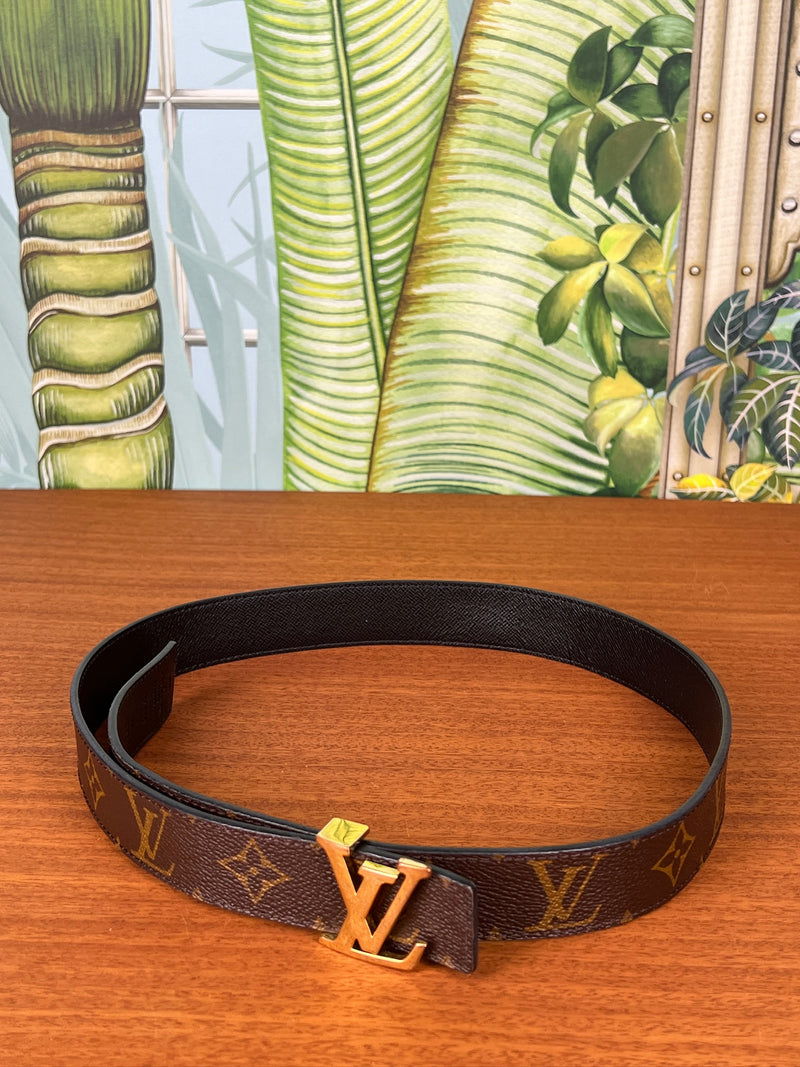 Louis Vuitton reversible belt monogram/black