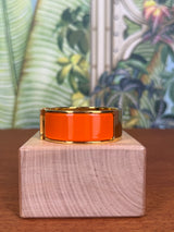 Hermès Clic Clac H Bracelet orange, gold