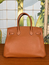 Hermés Birkin 30 gold togo retourne