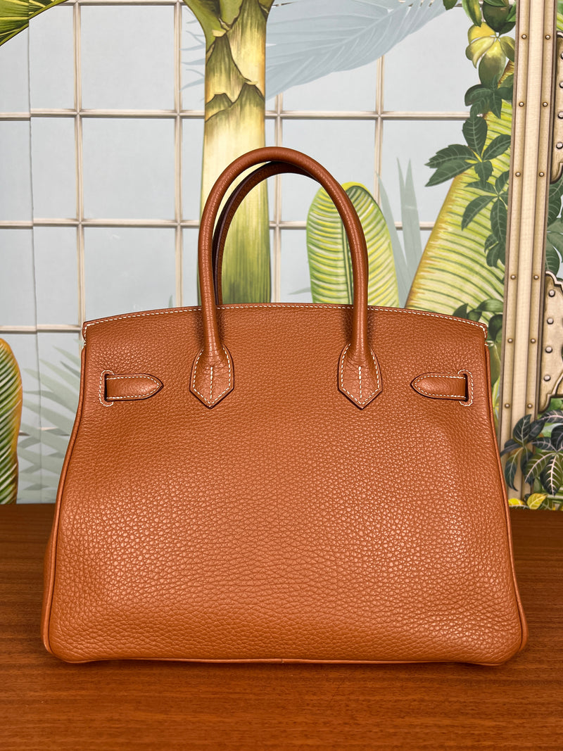 Hermés Birkin 30 gold togo retourne