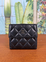 Chanel wallet timeless black lambskin