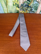 Louis Vuitton tie grey with pink blue logo