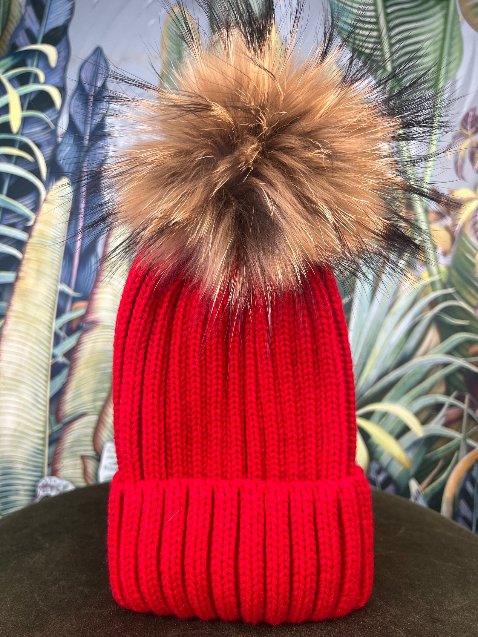 Repurposed LV Beanie red – A Piece Lux