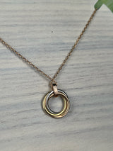 Cartier trinity necklace with diamonds