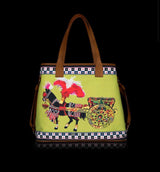 Canvas Tote carretto lime