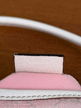 Gucci pink GG canvas Abby D ring baguette bag