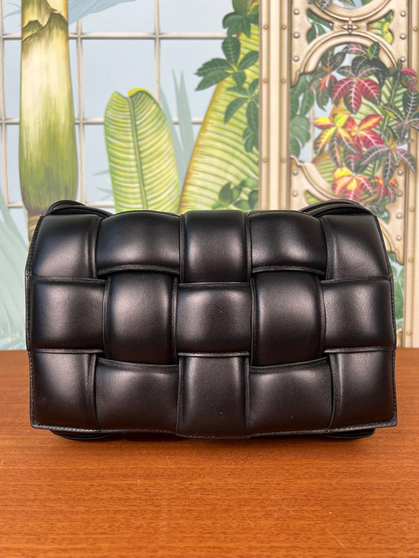 Bottega Veneta padded cassette bag black