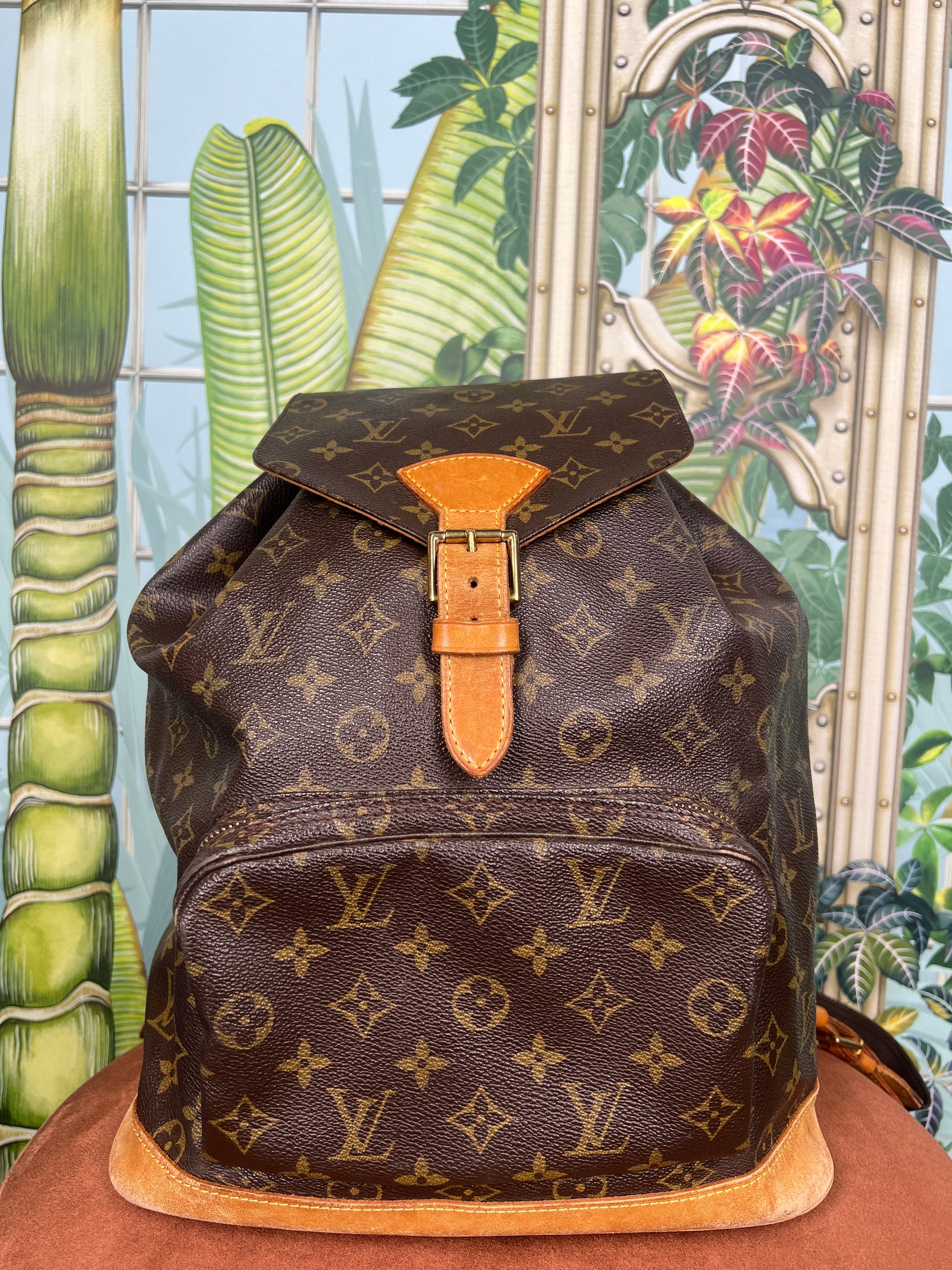 brown louis vuitton monogram backpack Louis Vuitton montsouris backpack GM Monogram canvas – A Piece Lux