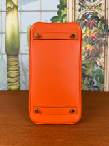 Hermès Birkin 25 retourne swift Leather Orange gold hardware