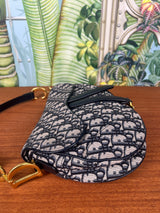 Christian Dior saddle bag blue