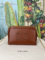 Celine Triomphe clutch on chain