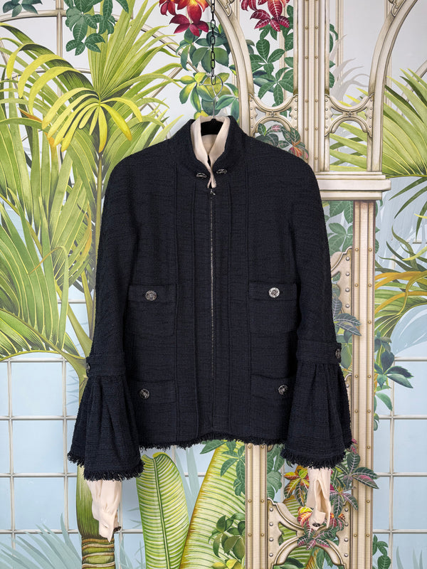 Chanel tweed jacket navy blue 2013 resort Collection - Jardins of Versailles