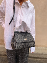 Dolce & Gabbana Sicily bag medium dauphine leopard print