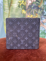 Louis Vuitton wallet blue fabric