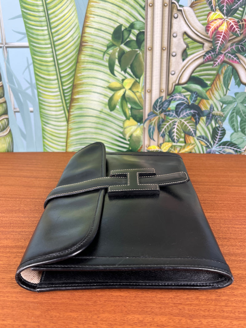 Hermés jige GM leather clutch