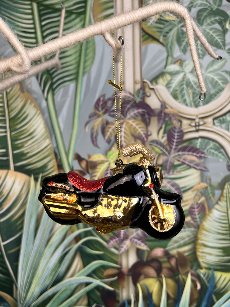 Vondels Ornament glass motorbike