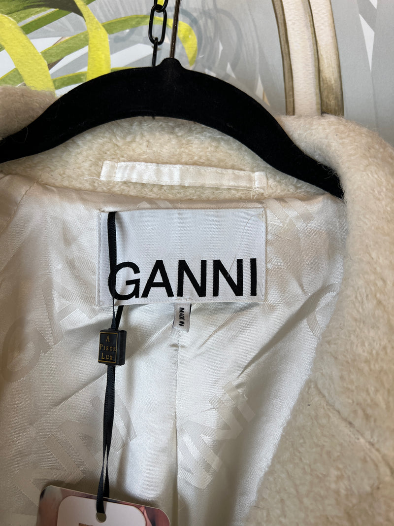 Ganni white coat